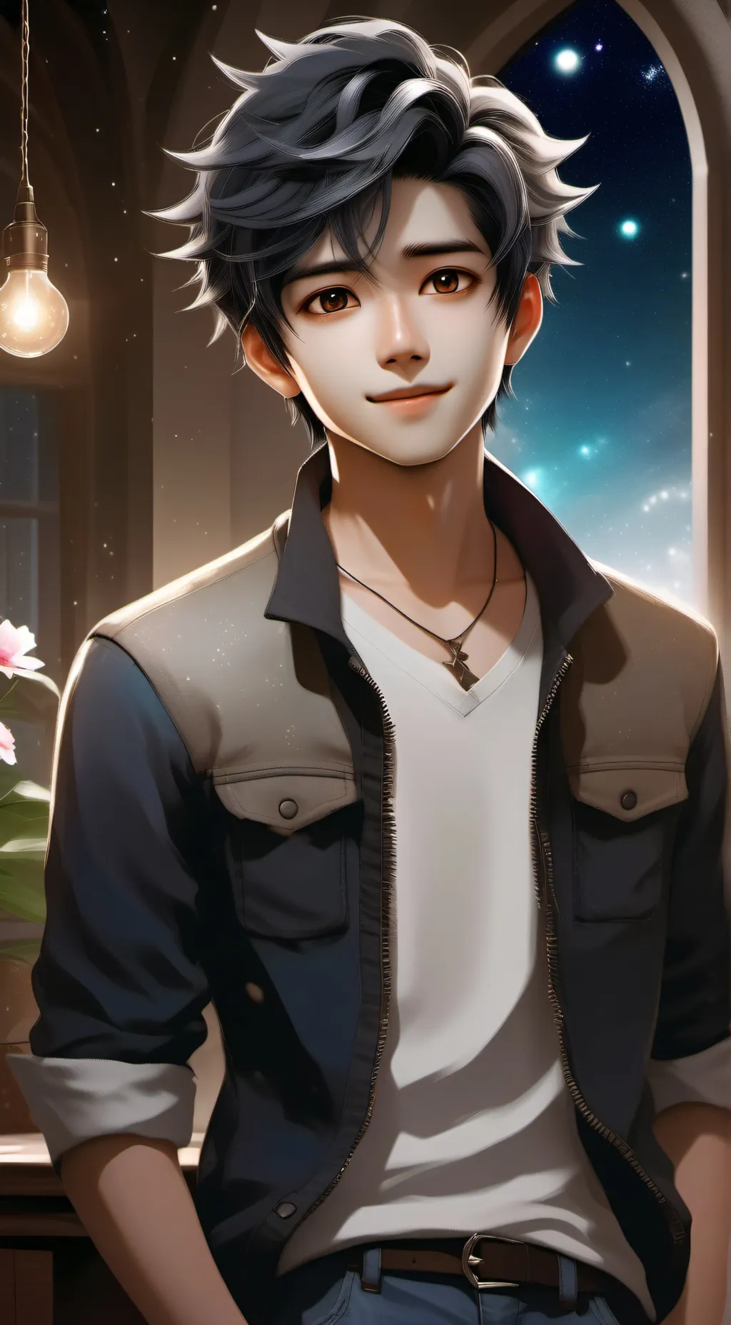 ai character: Ur bf background