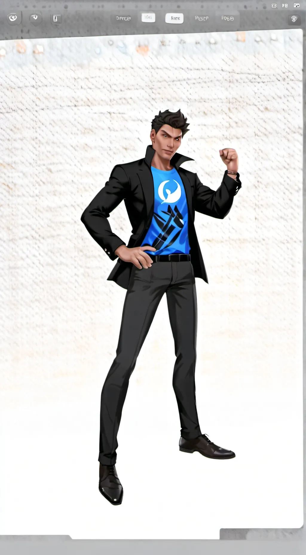 ai character: zevon  background