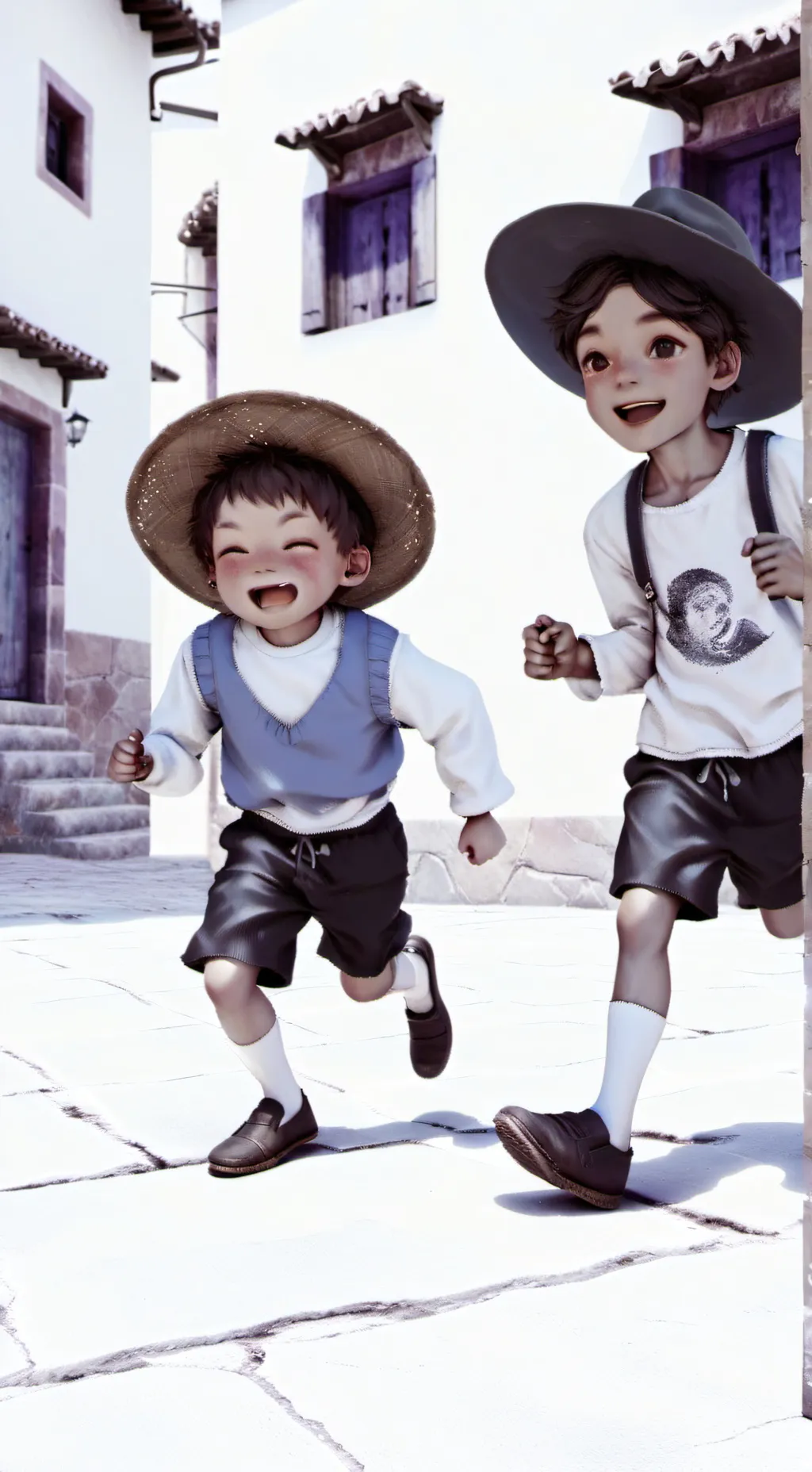 ai character: Carlitos y Mateo  background
