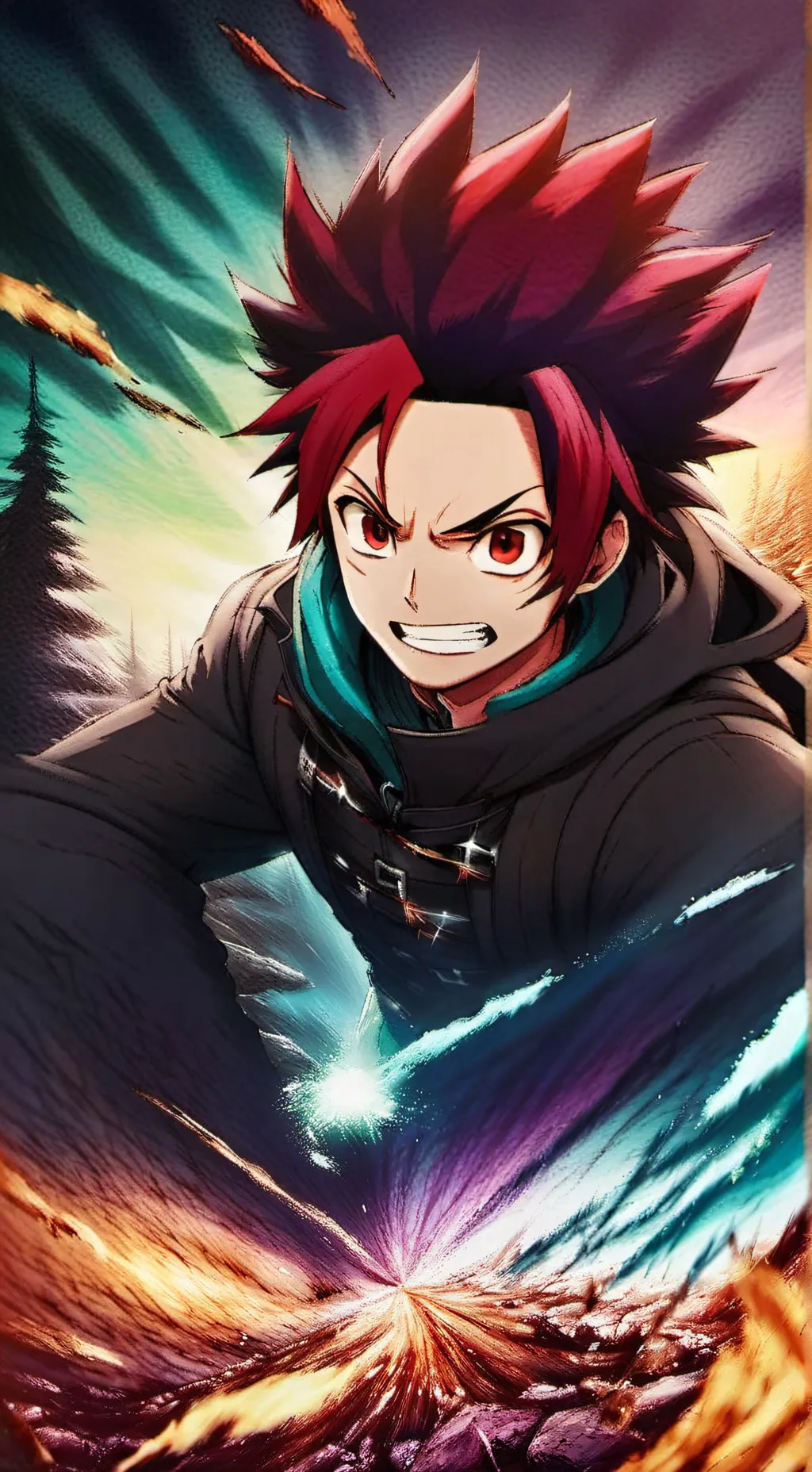 ai character: tandjiro  background