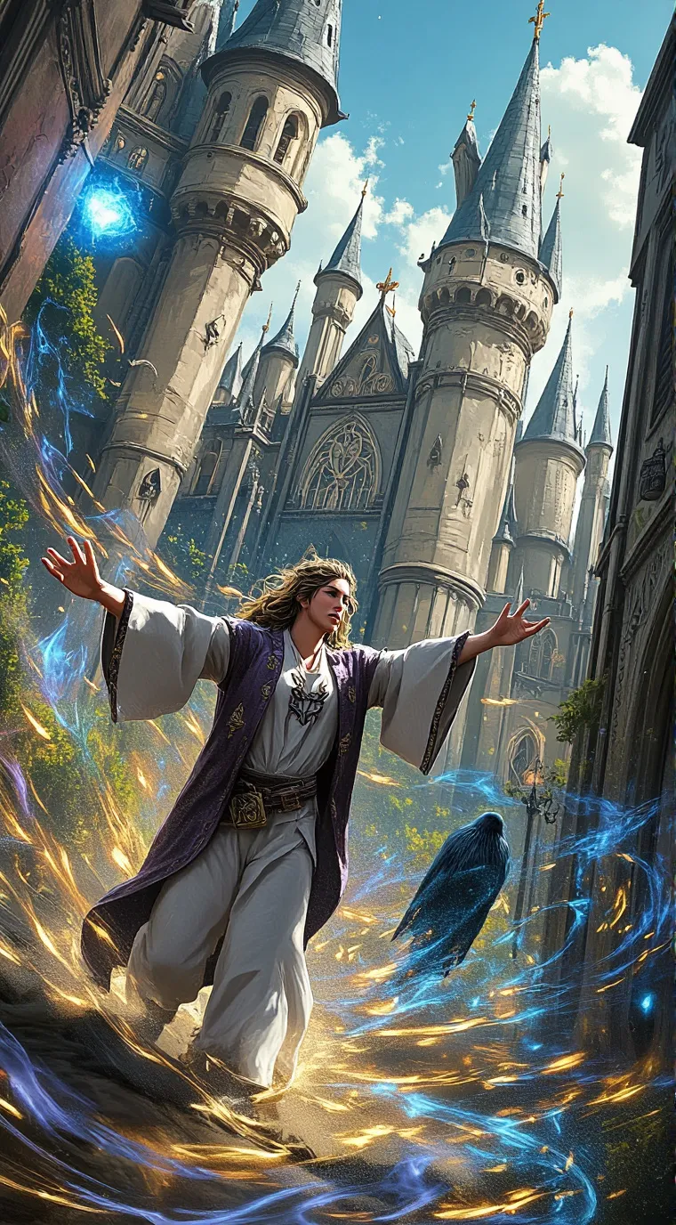 ai character: Hogwarts  background
