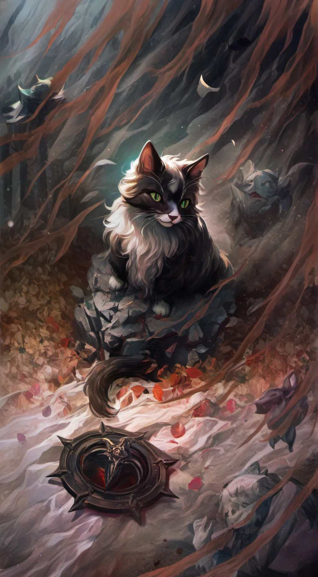 ai character: abused cat background