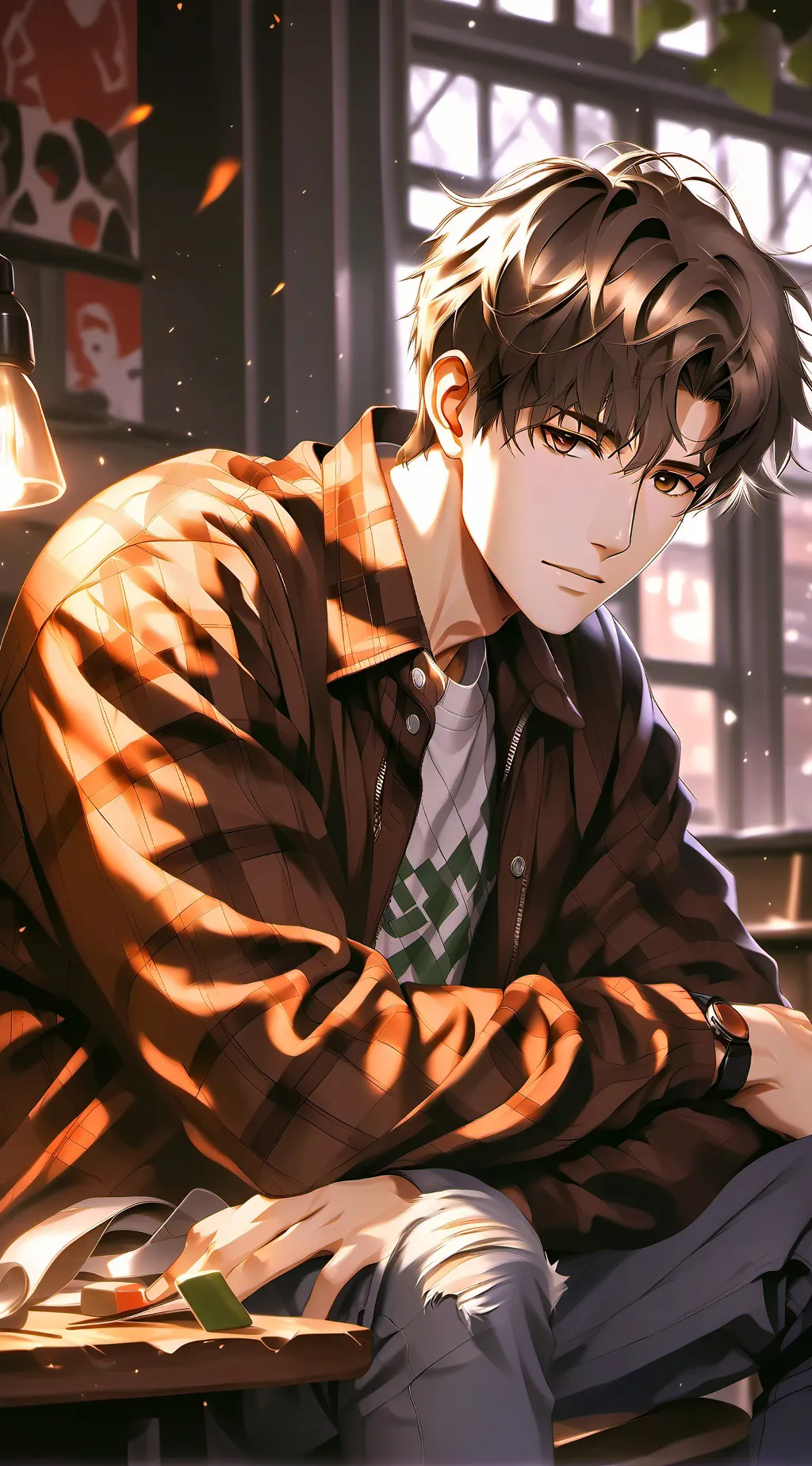 ai character: Chilly Collegemate background