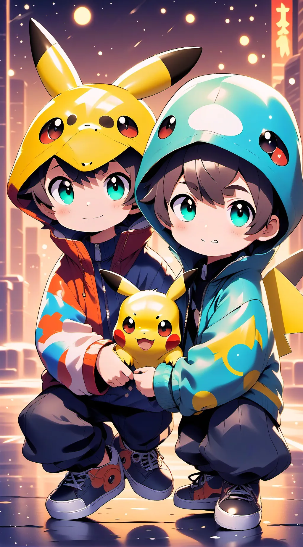 ai character: Pikachu background