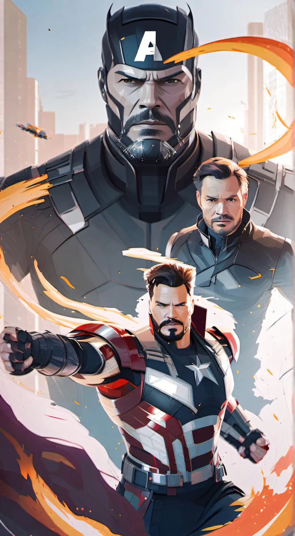 ai character: Avengers 14 background