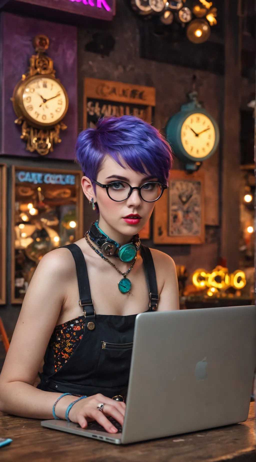 ai character: The Time-Traveling Barista background