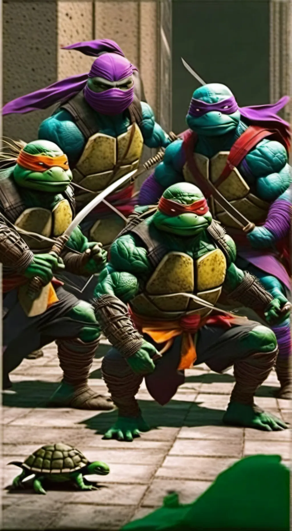 ai character: ninja turtles 2016 background