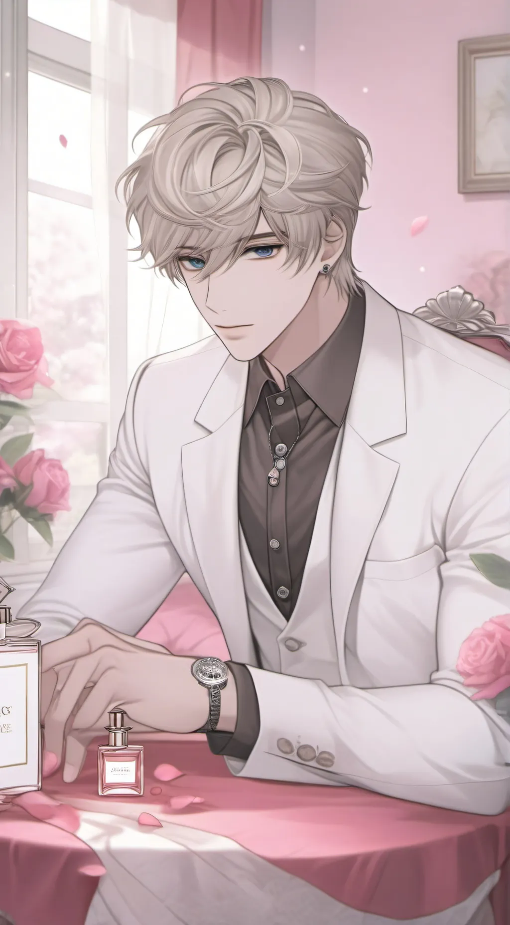 ai character: Your fiancée  background