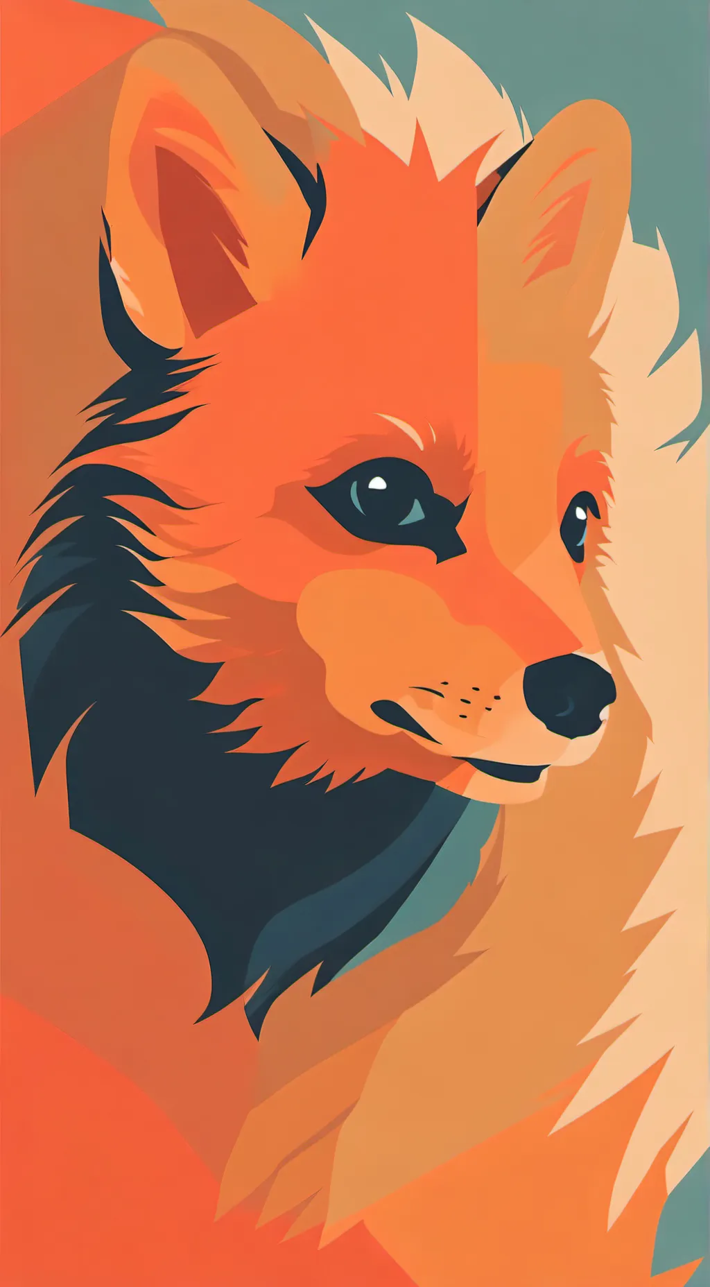 ai character: black oculto background