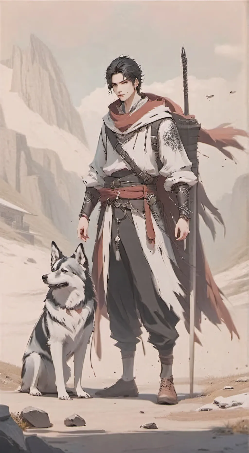 ai character: Саша background