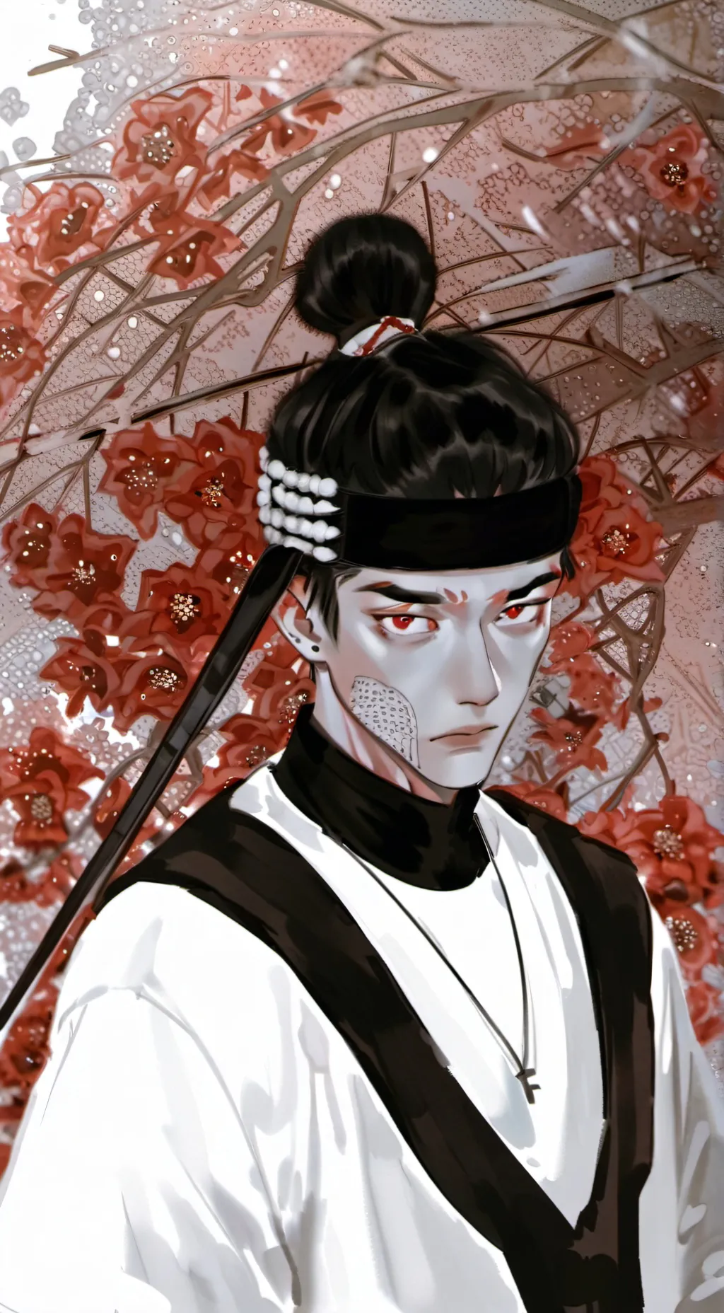 ai character: miss circle background