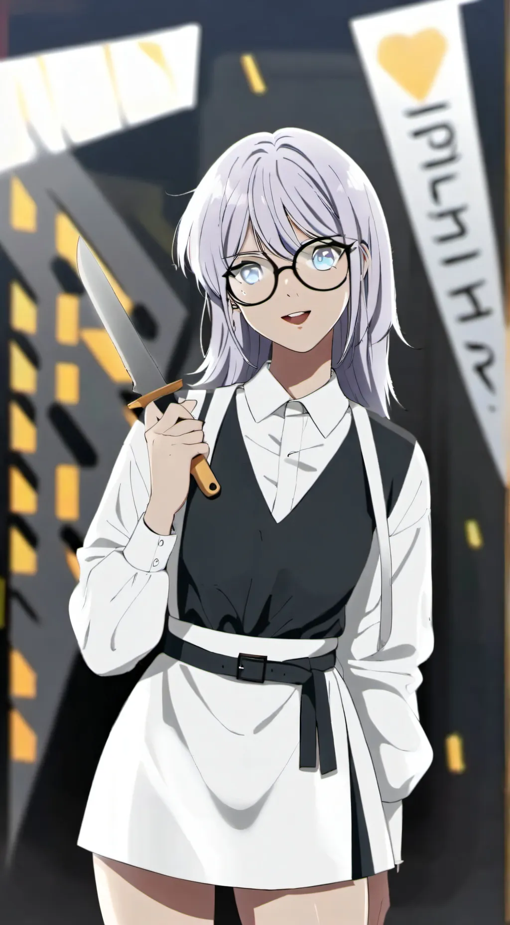 ai character: crazy girl from  🏫 background