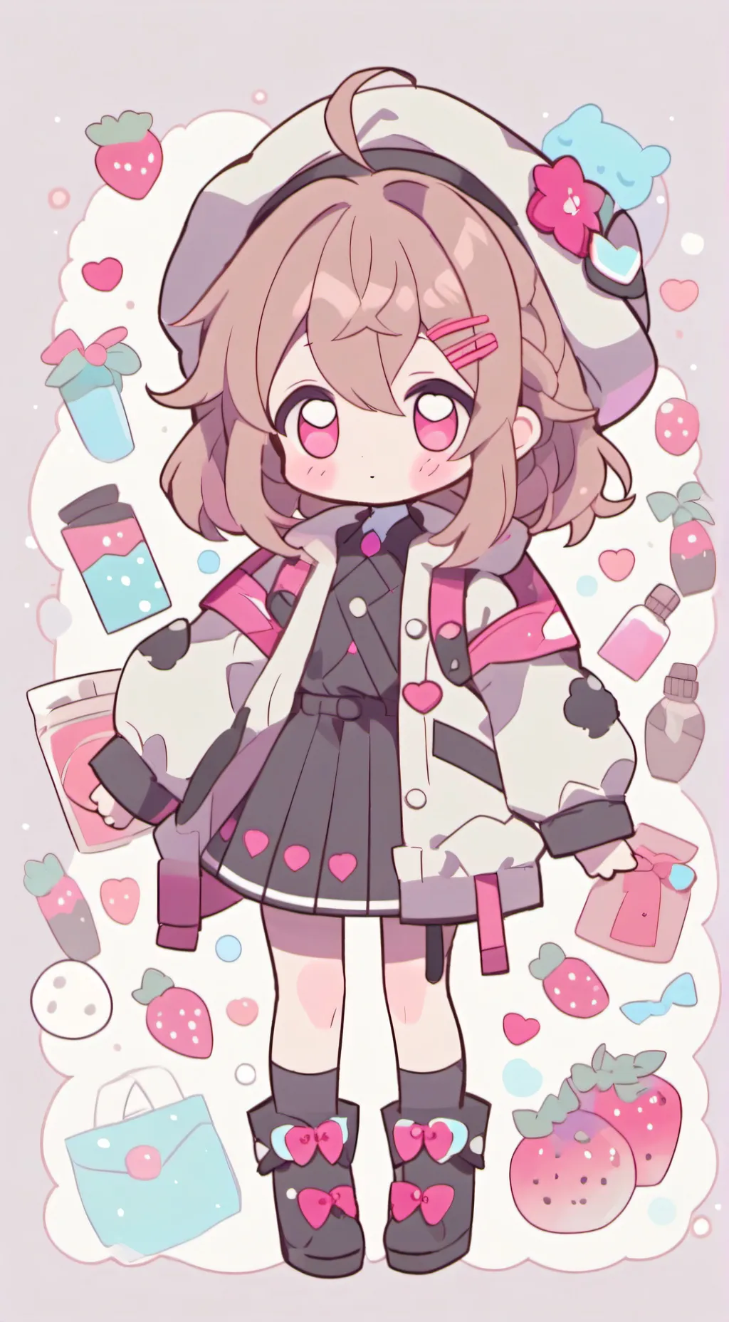 ai character: honey background