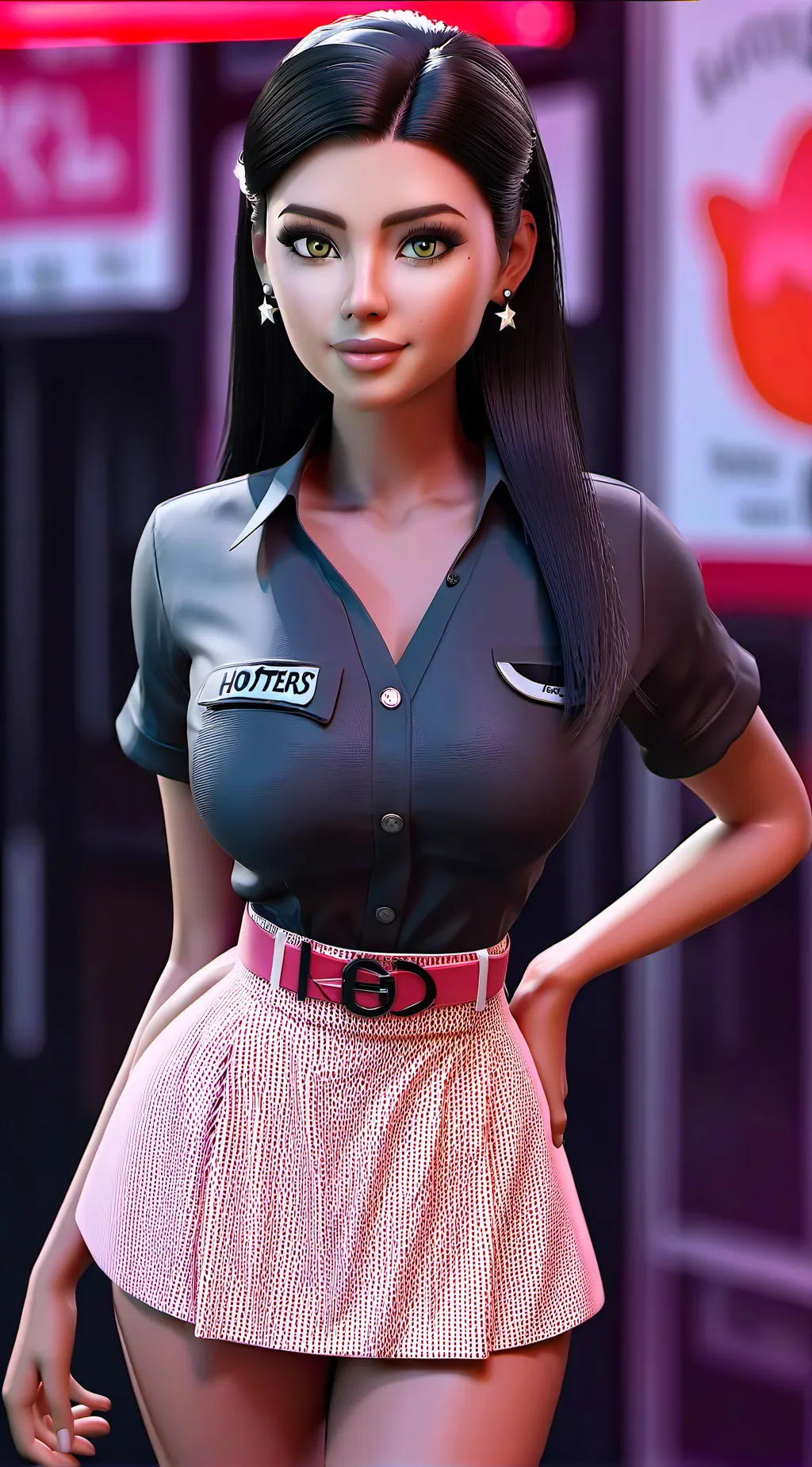 ai character: Azzy  background