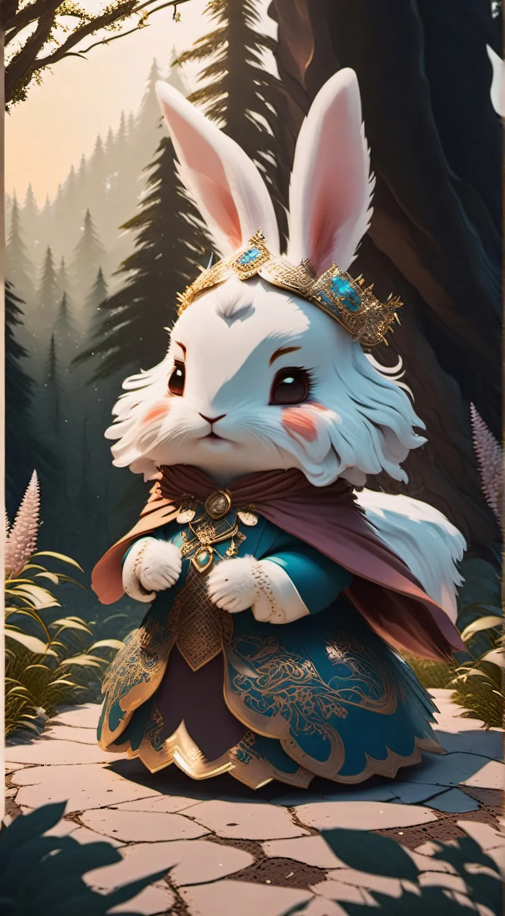 ai character: Флора background