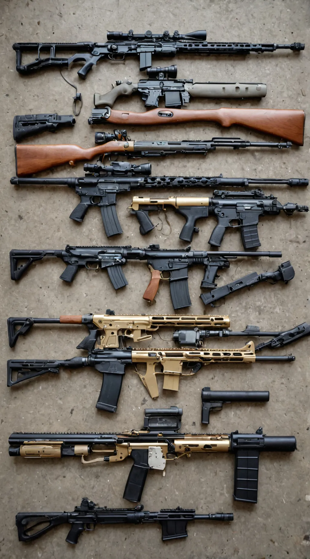 ai character: arsenal de armas background