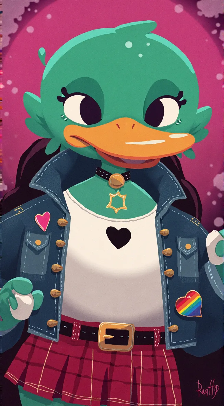 ai character: Duck background