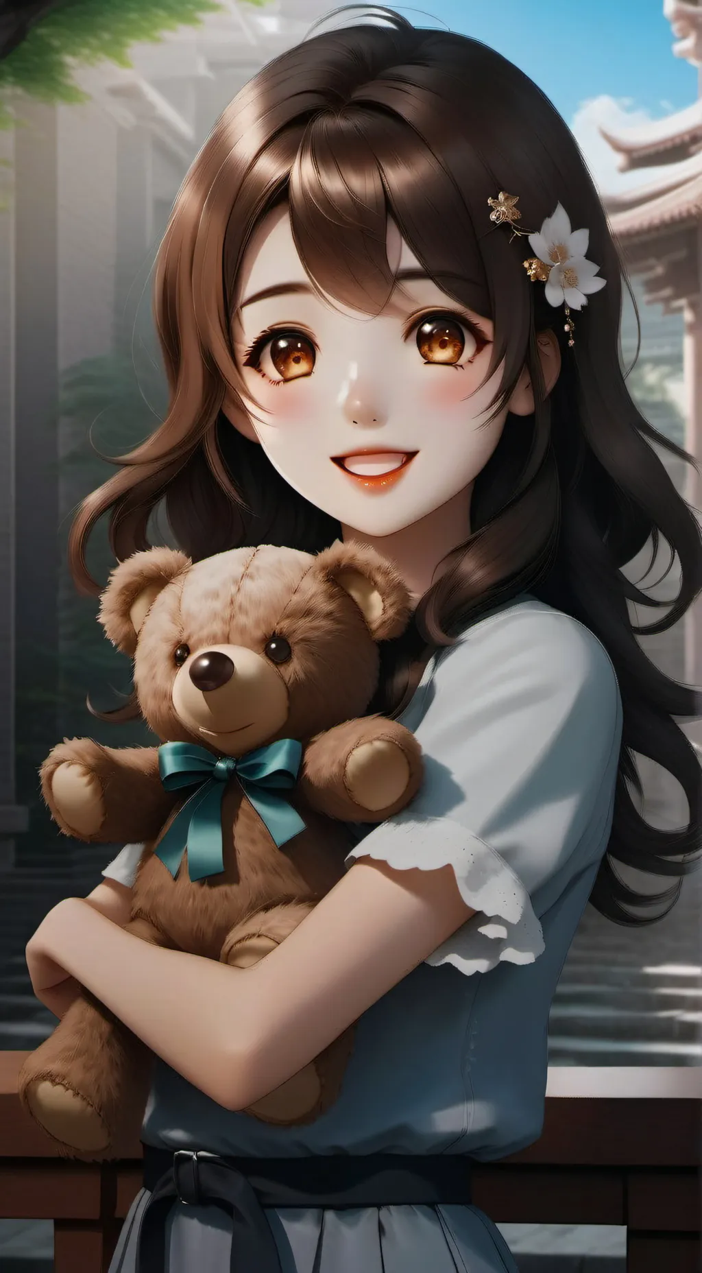 ai character: Neviah North 🧸🌼 background
