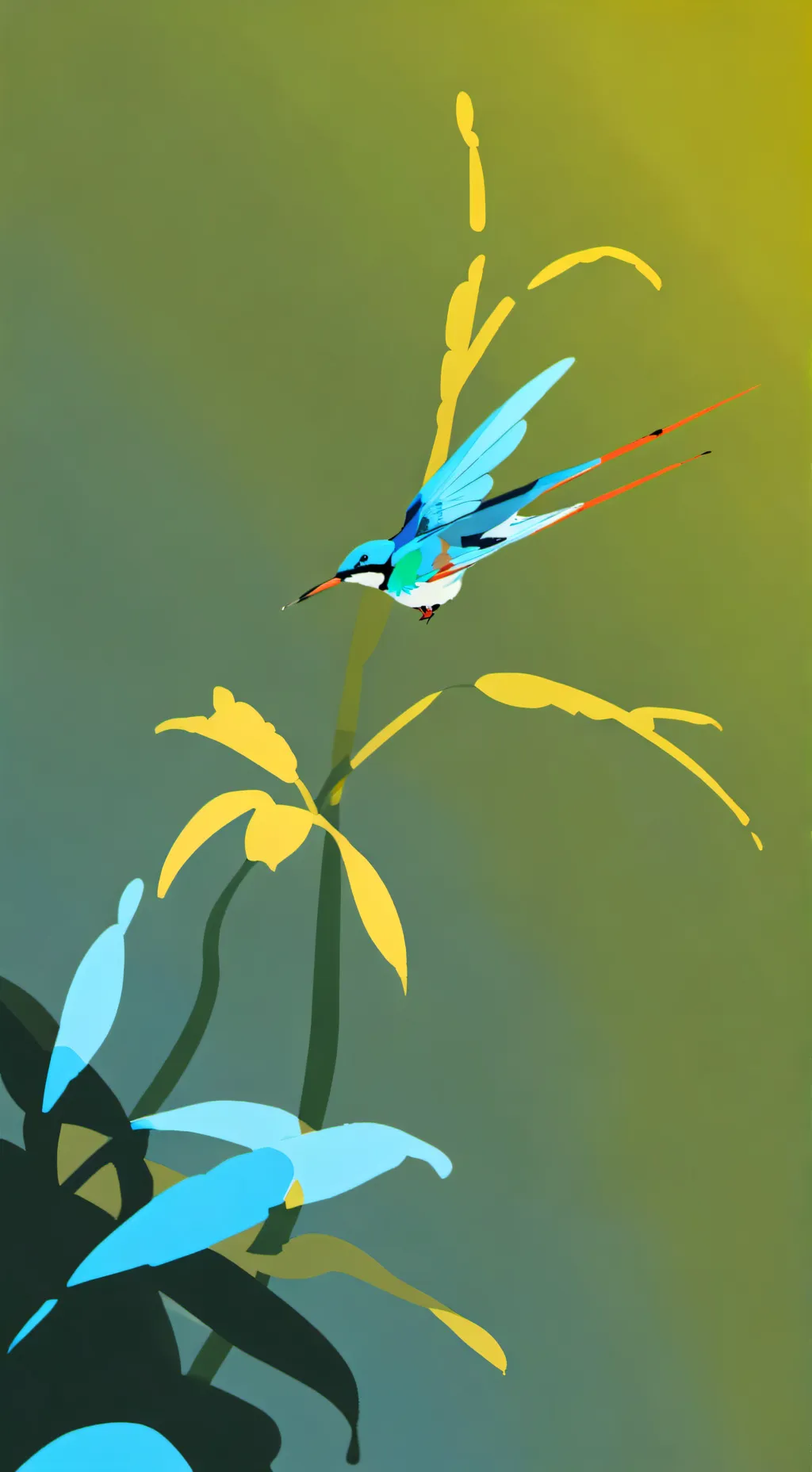 ai character: Bird background