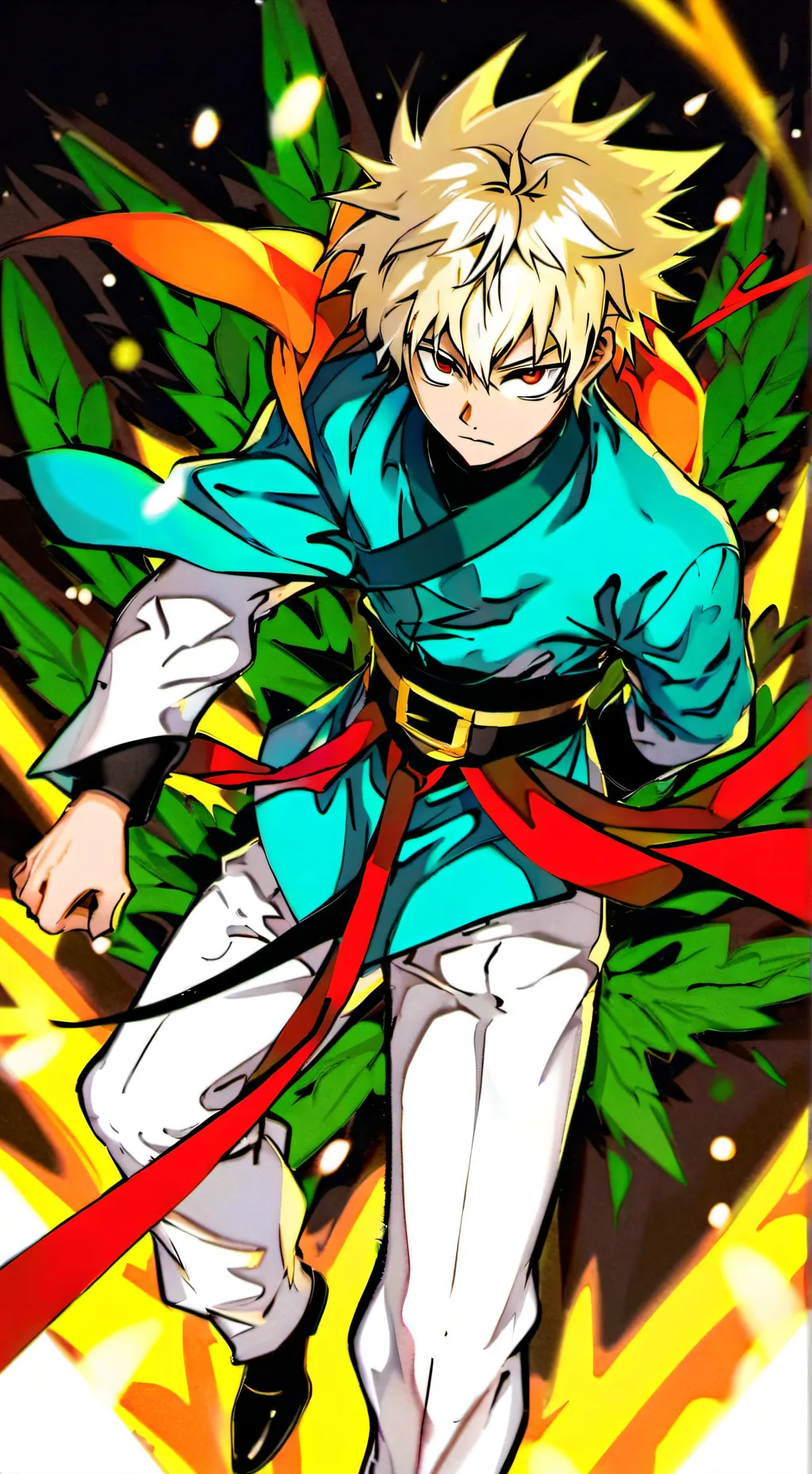 ai character: katsuki bakugo  background