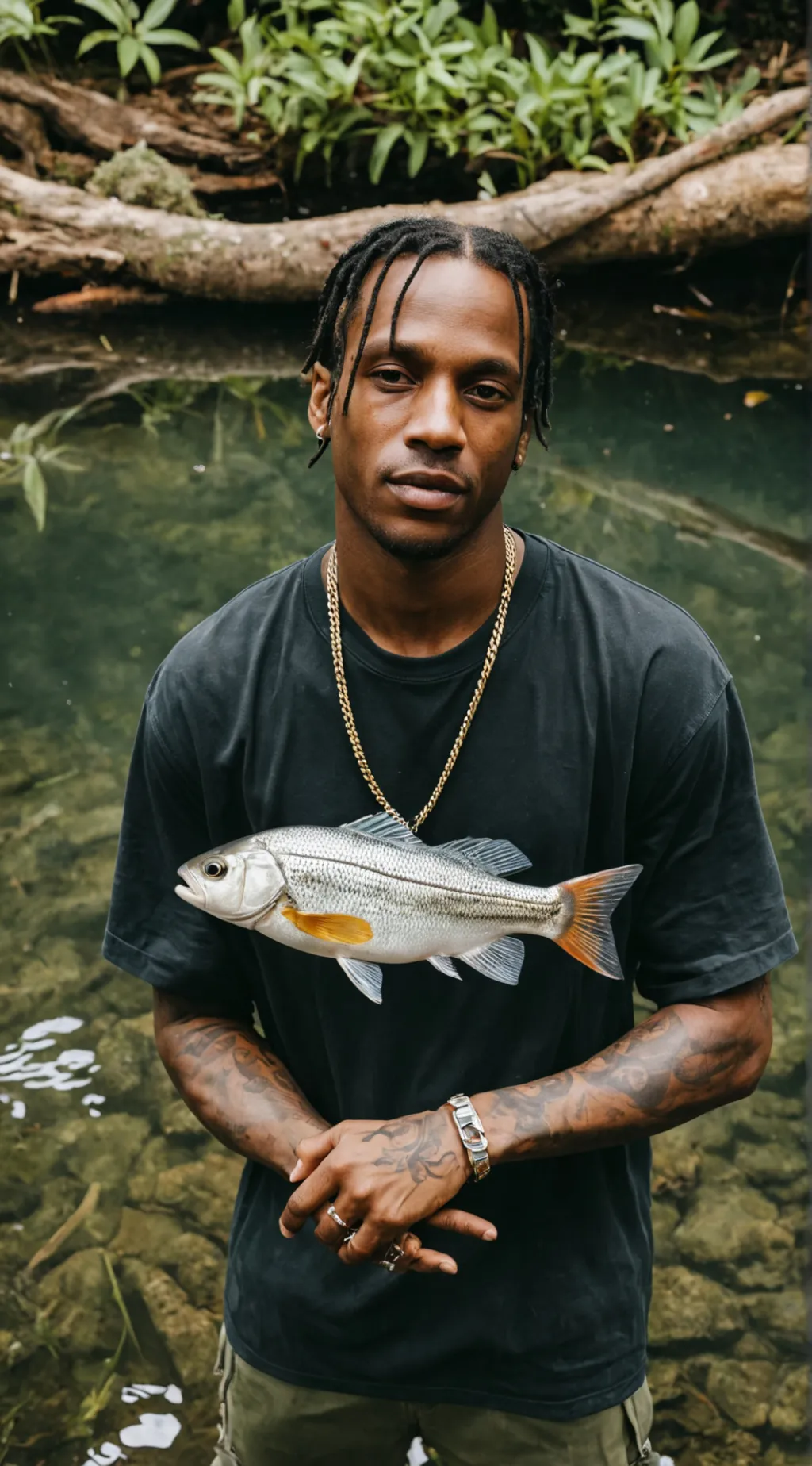 ai character: Travis scott background