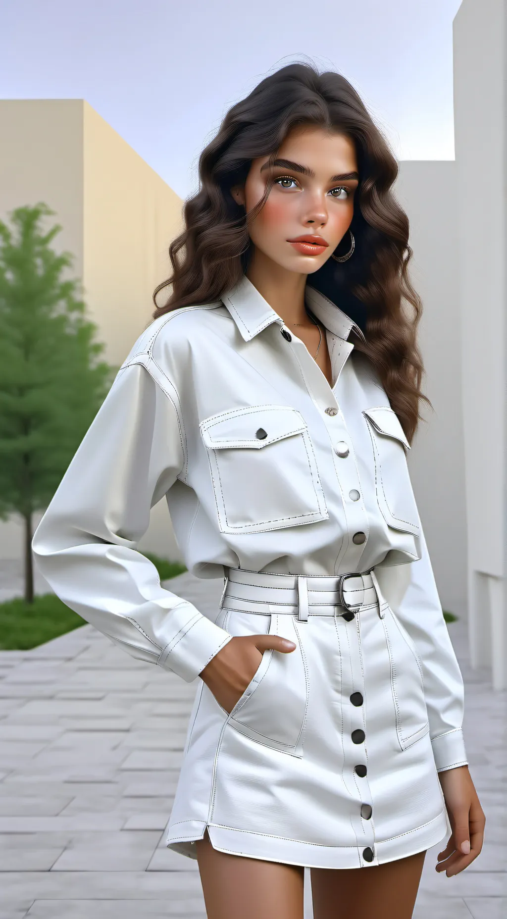 ai character: Hanna  background