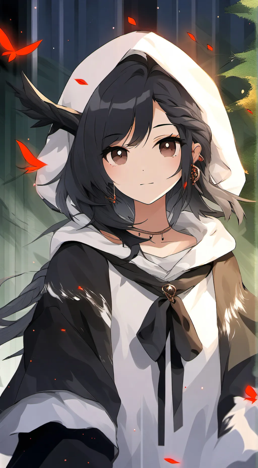 ai character: JJK vs uper moon background