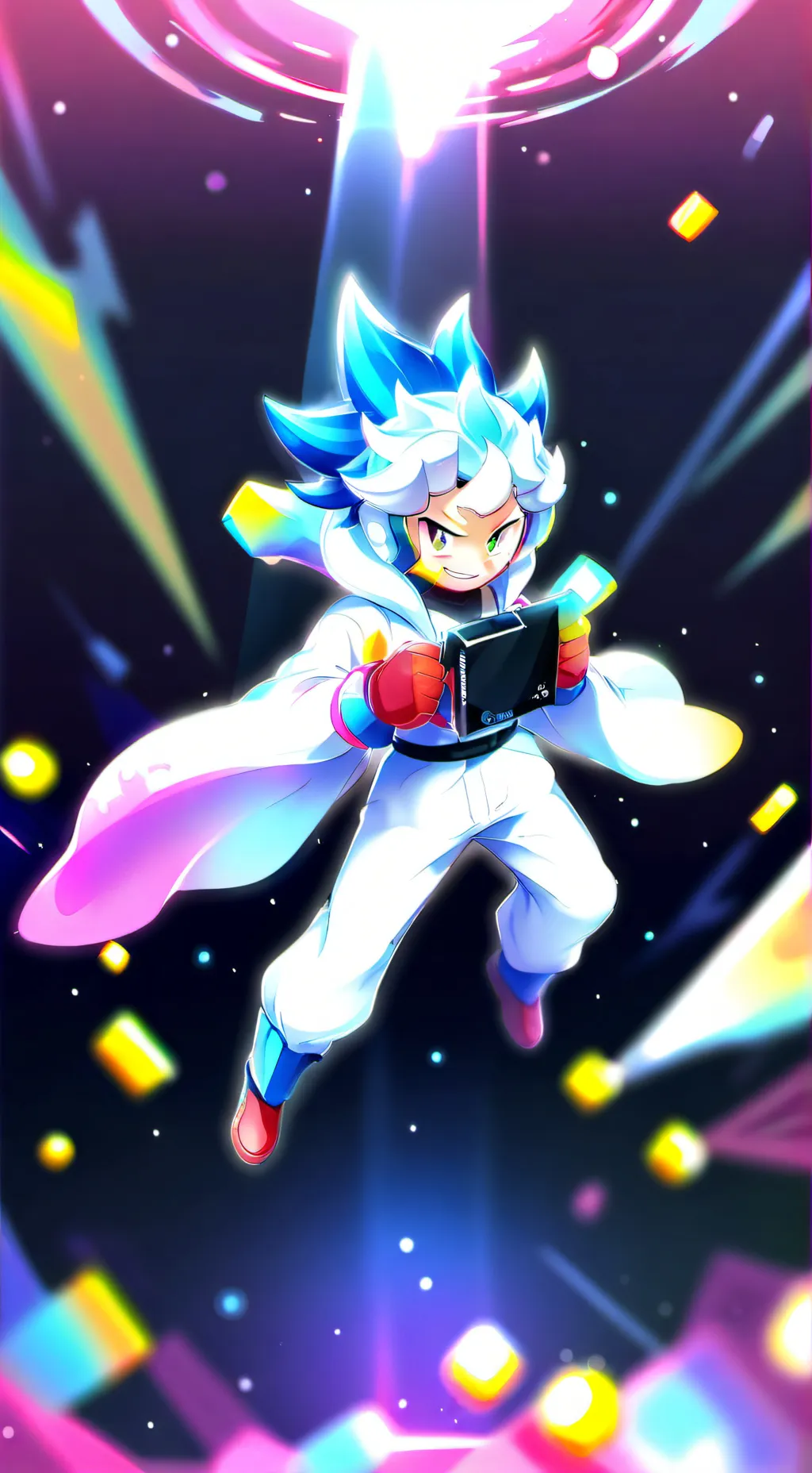 ai character: hyper sonic background