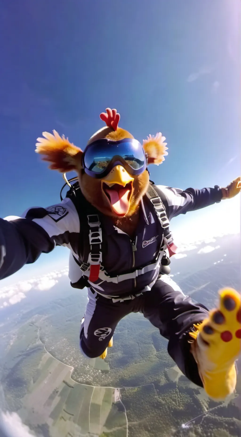 Talkie AI - Chat with Skydiving chicken