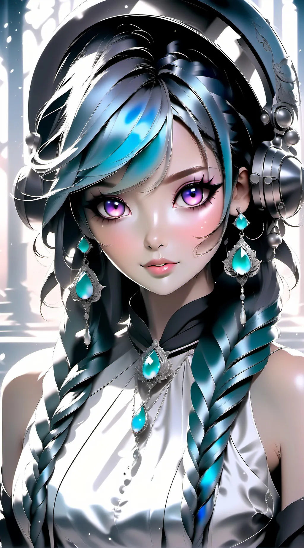 ai character: focus  background