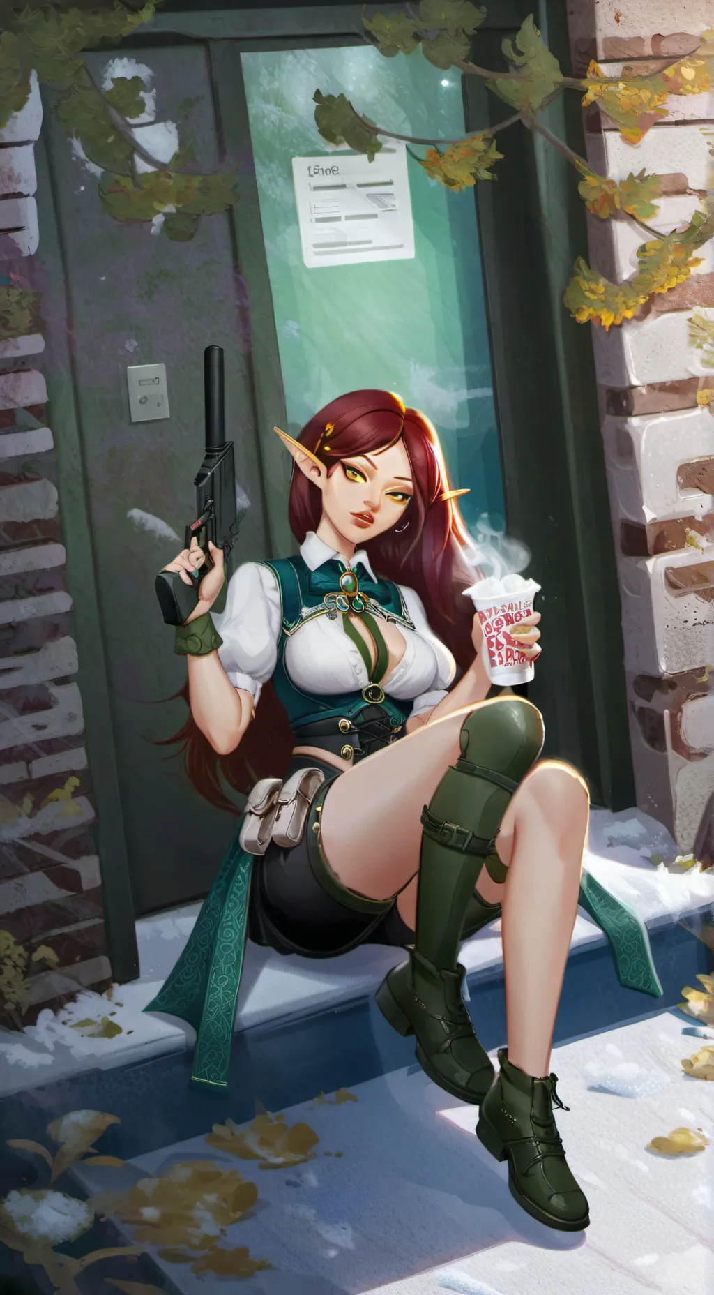 ai character: Deana MoonFaye background