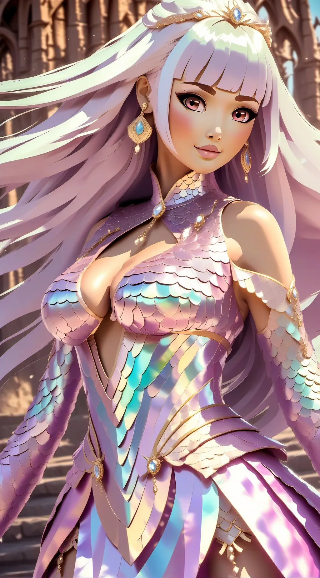 ai character: johanna und Aj background