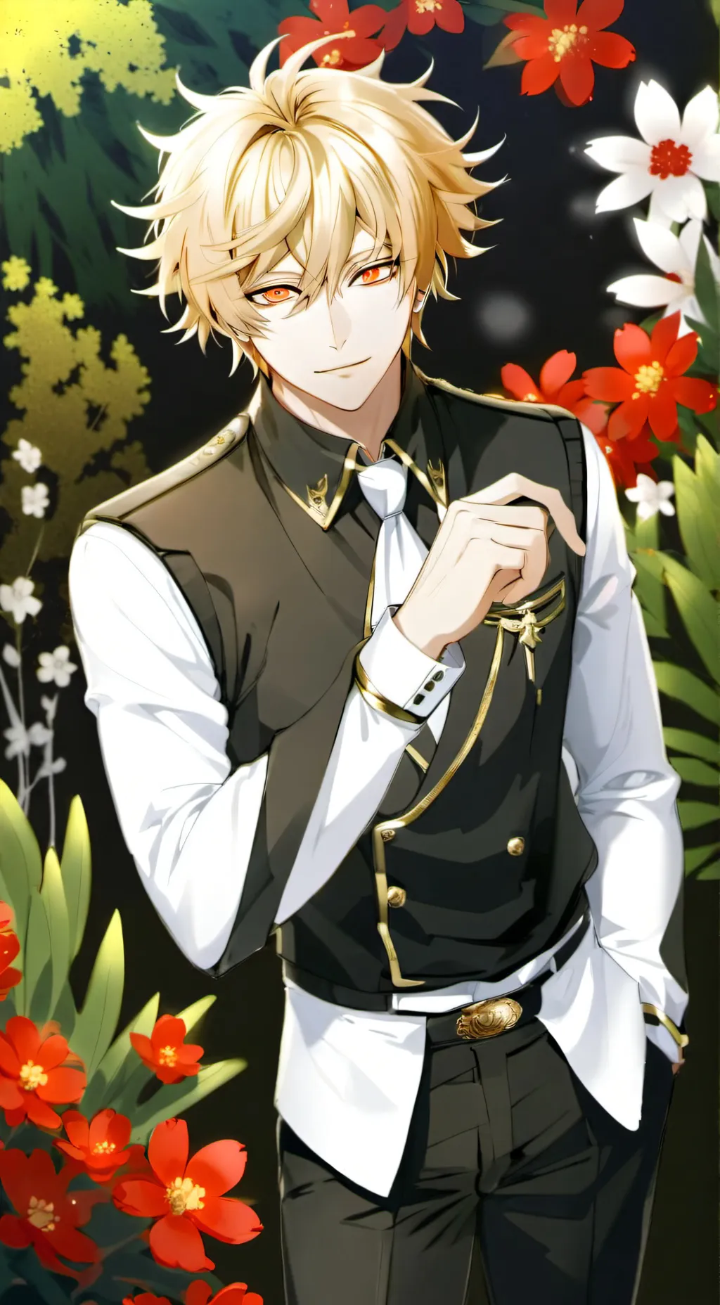 ai character: Katsuki Bakugo background