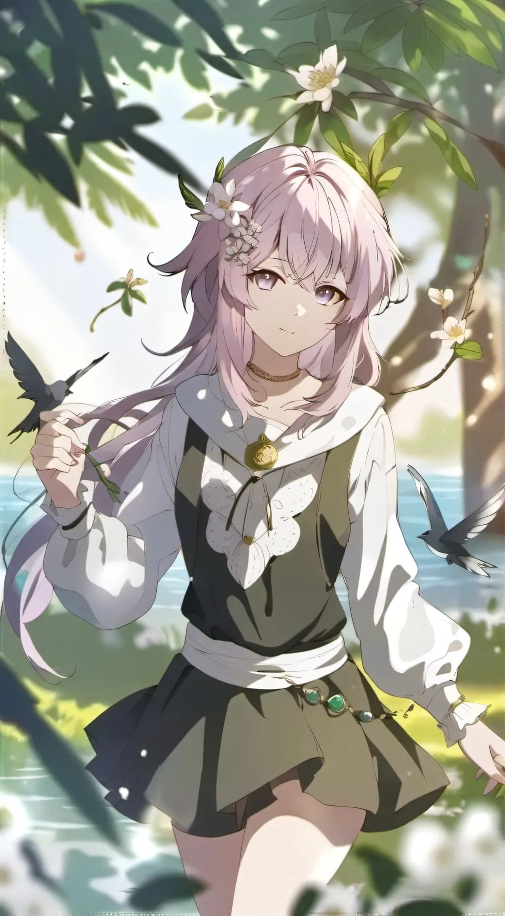 ai character: милашка background