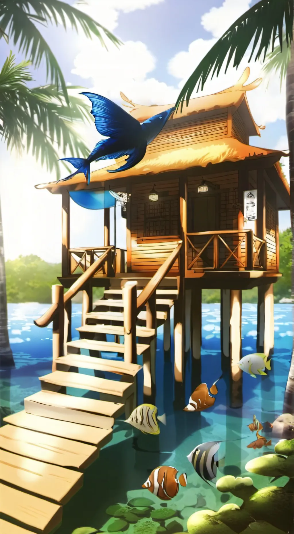 ai character: A Fisher World background