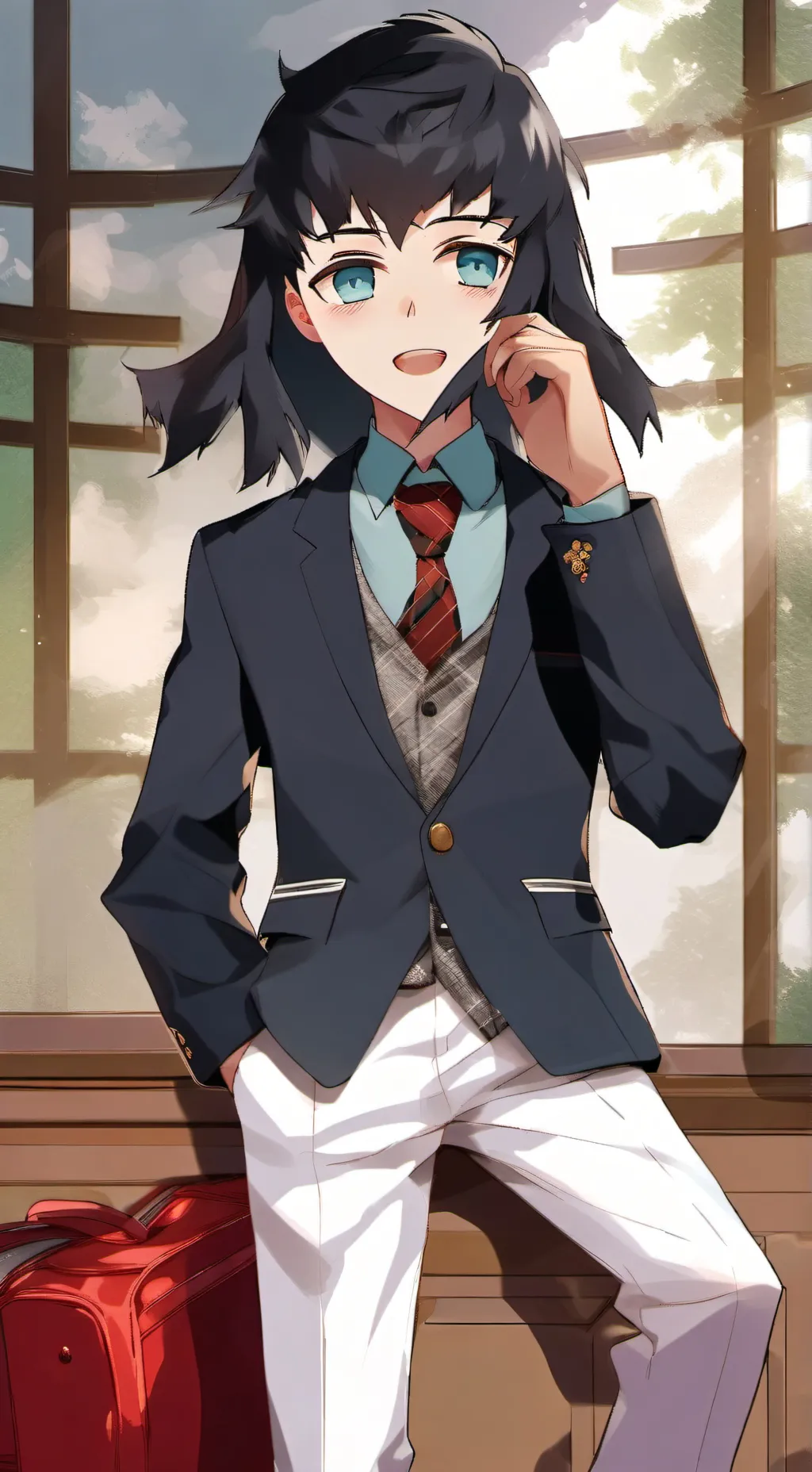 ai character: Muichiro  background