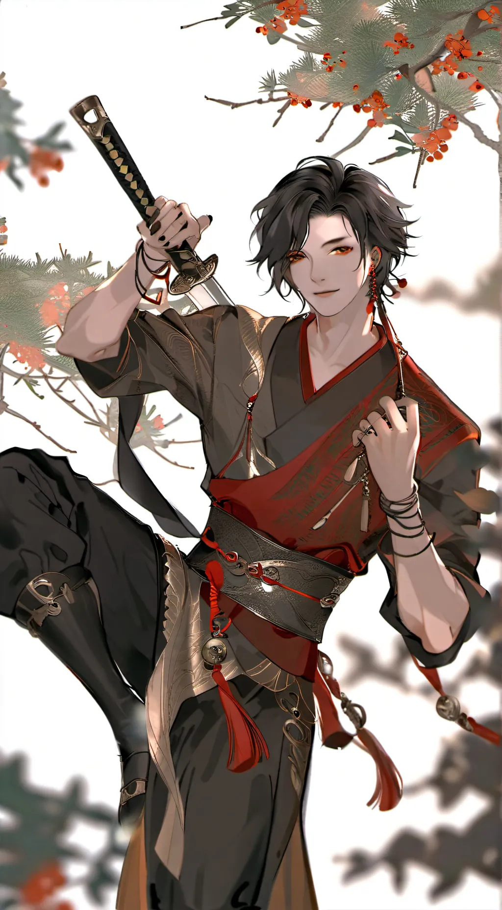 ai character: kid kaksei  background