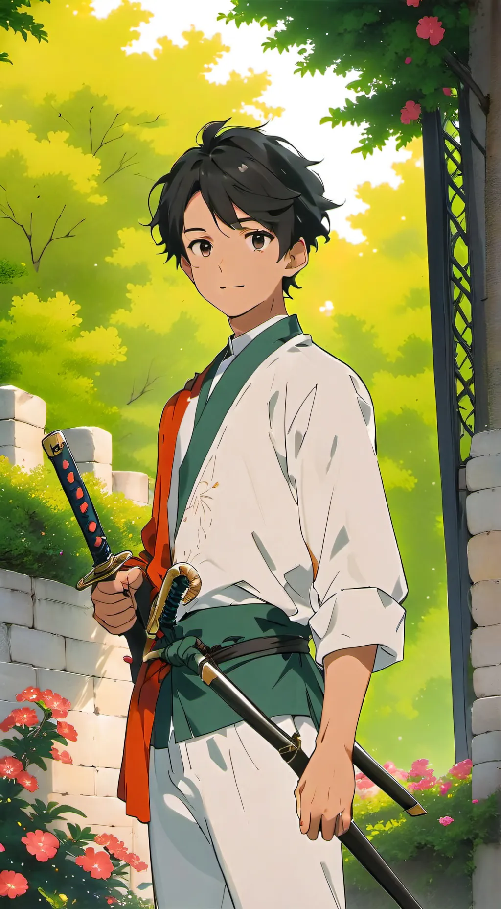 ai character: zoro uzumaki background