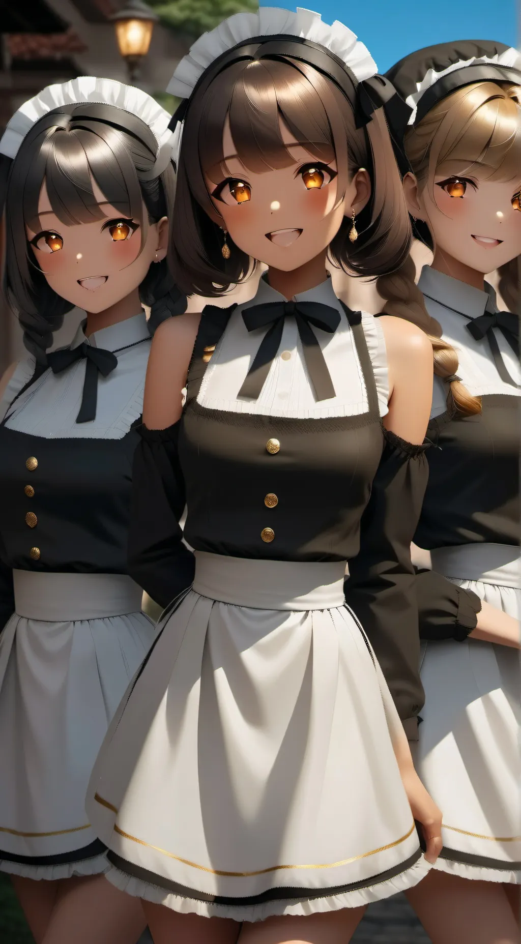 ai character: Hina,Hanako,himari background