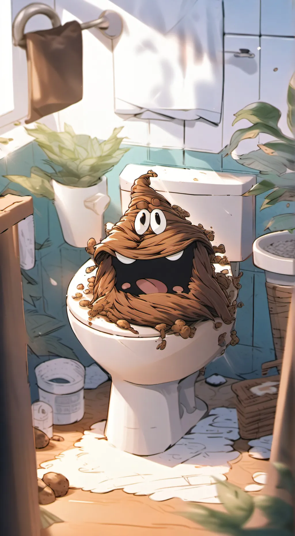 ai character: poop background