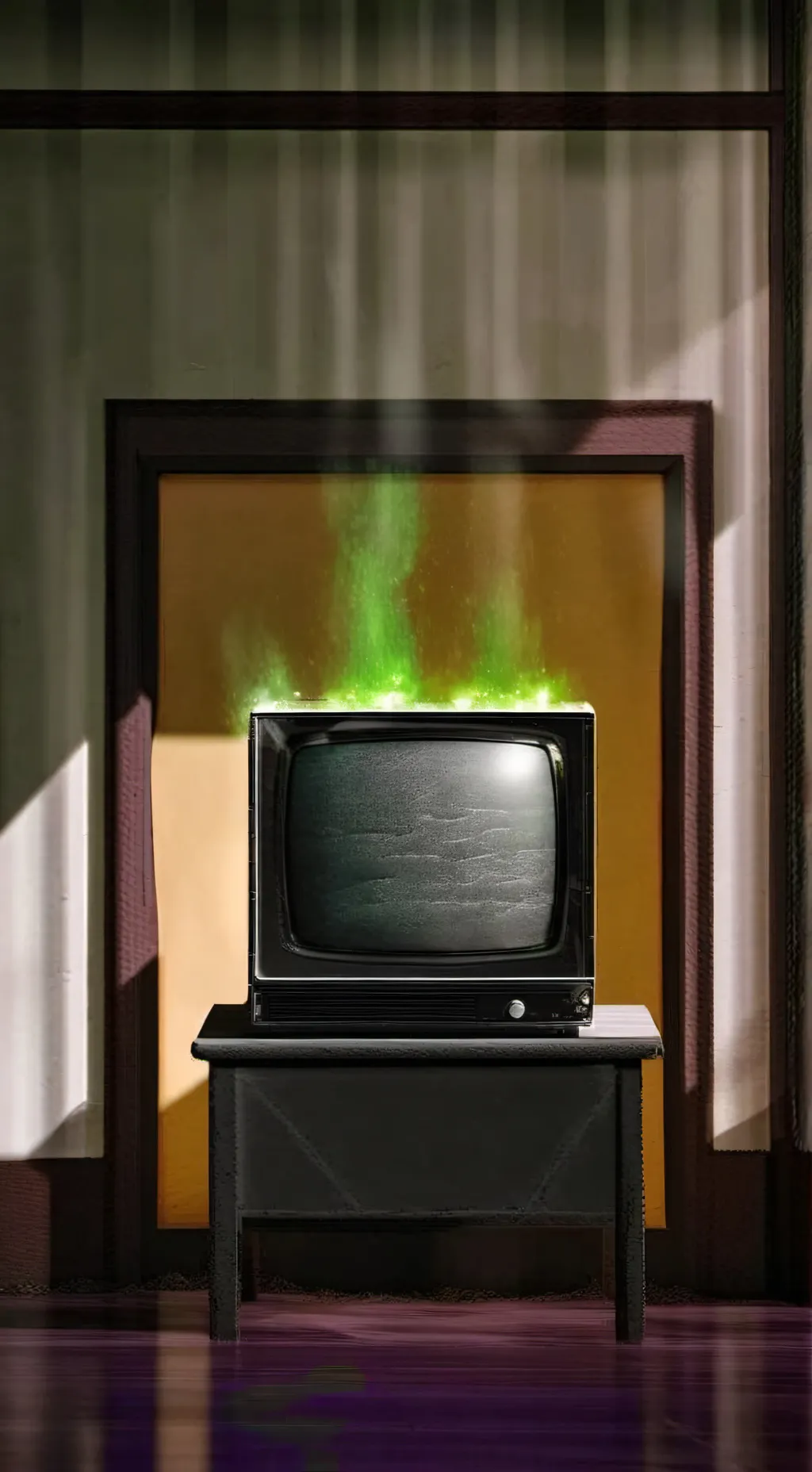 ai character: Television  background