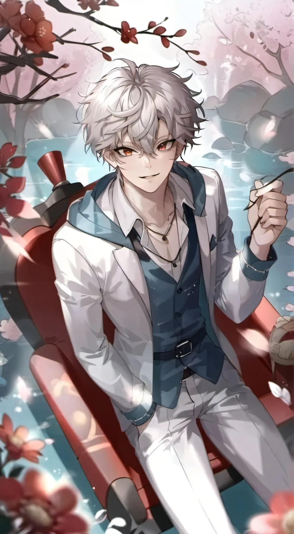 ai character: Sanemi kiss background