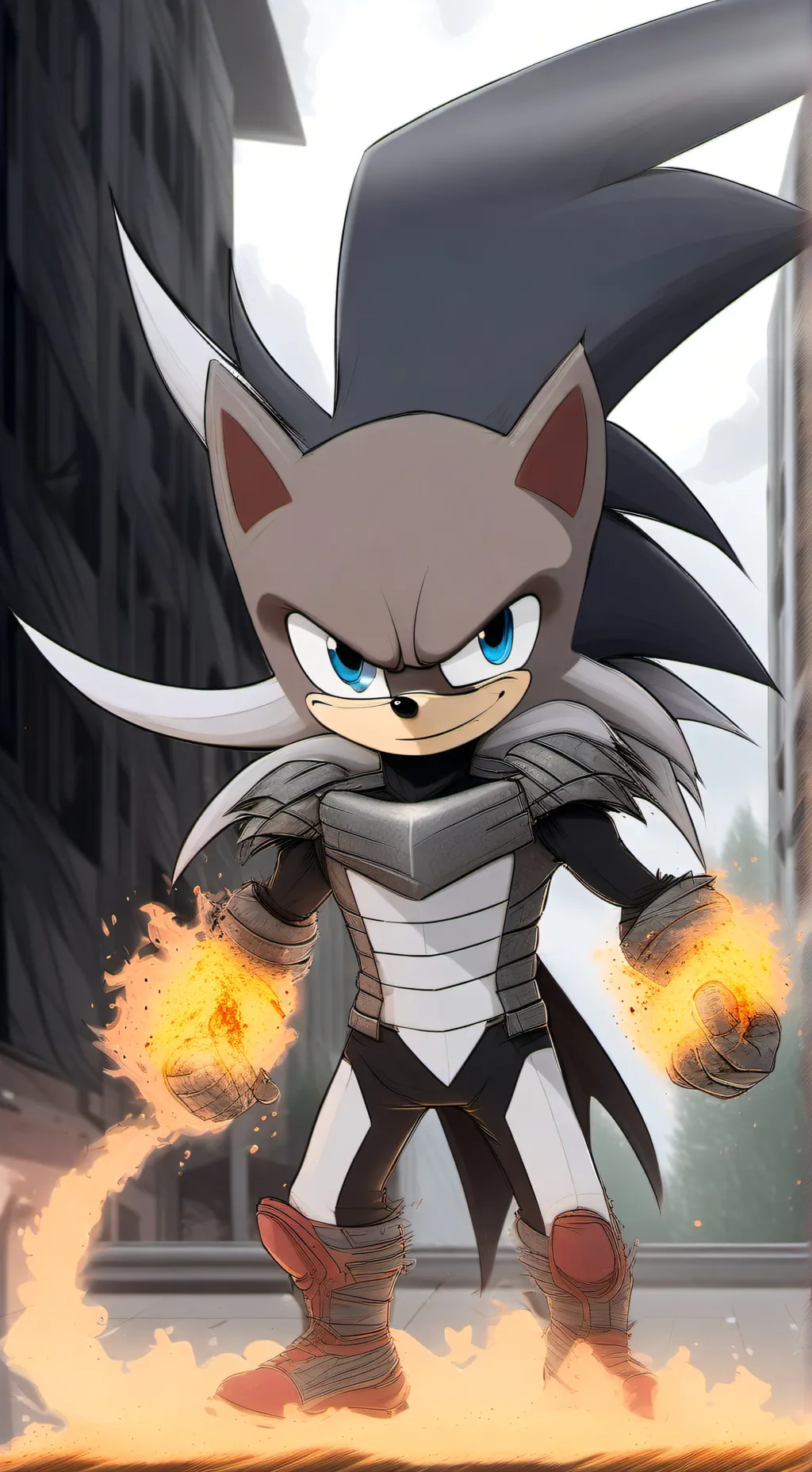 ai character: garra larga background