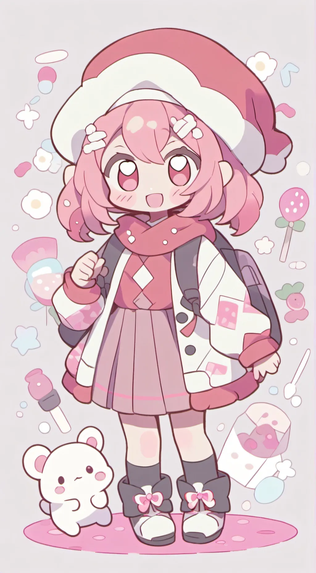 ai character: dandys world background