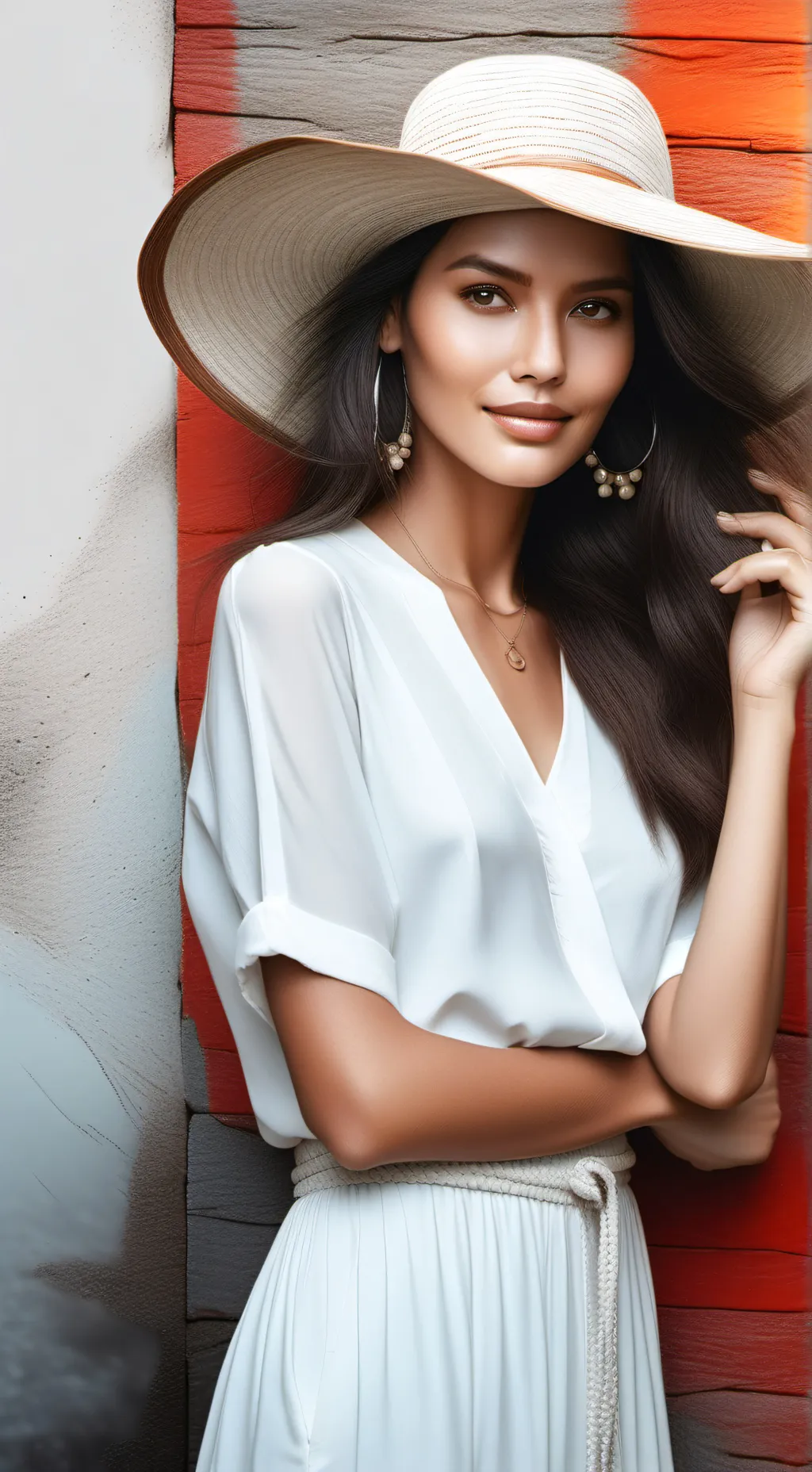 ai character: sand background