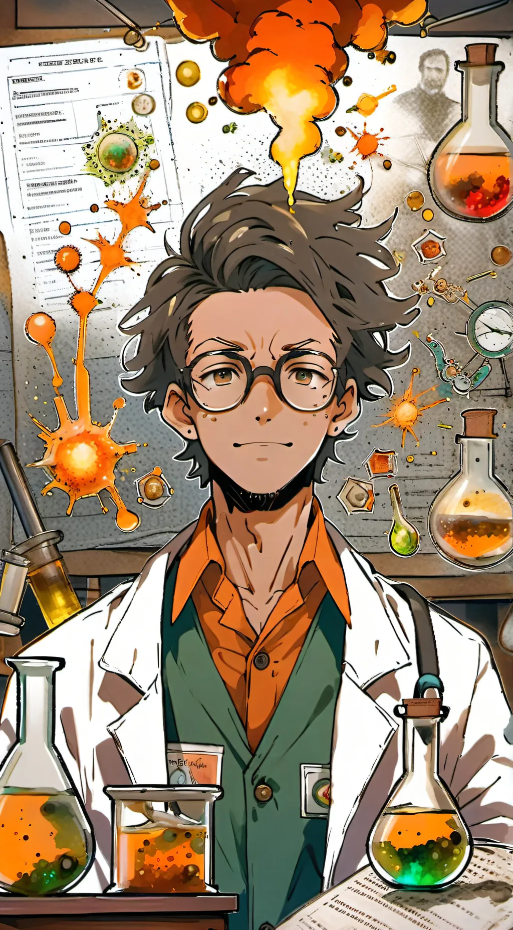 ai character: Mad scientist background