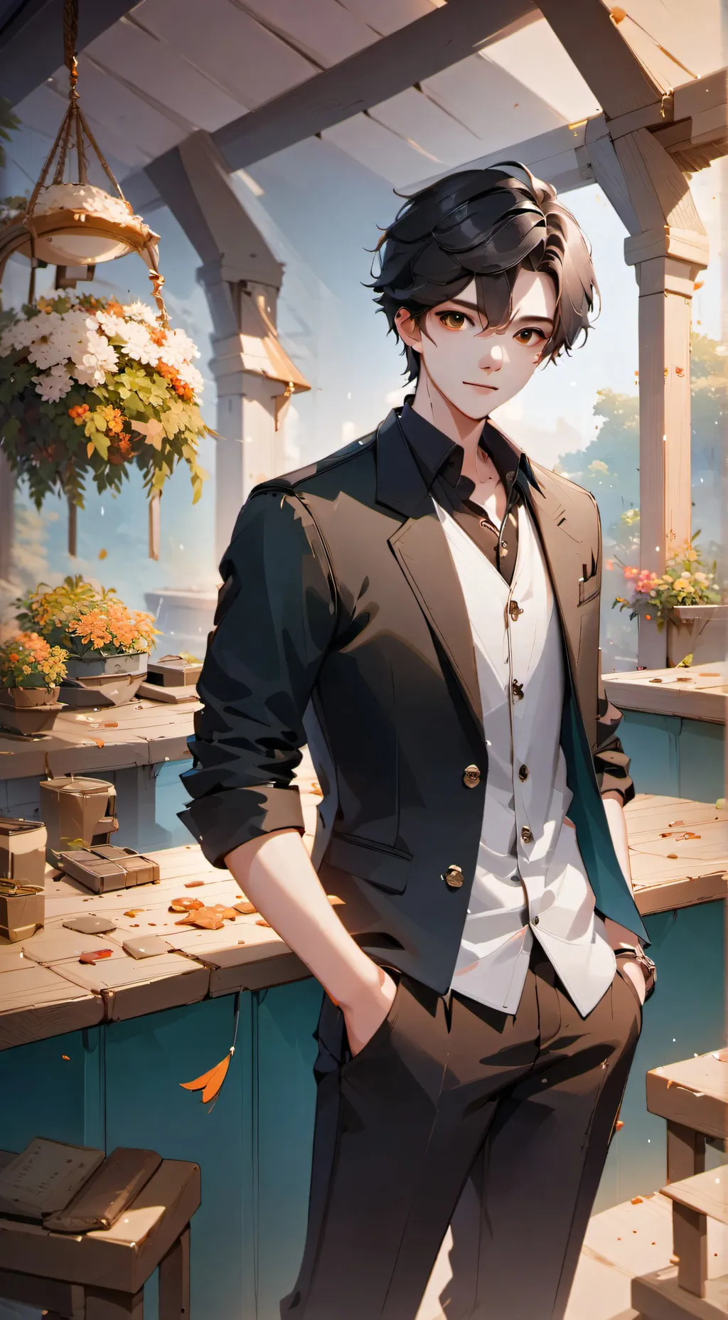 ai character: Xavier  background
