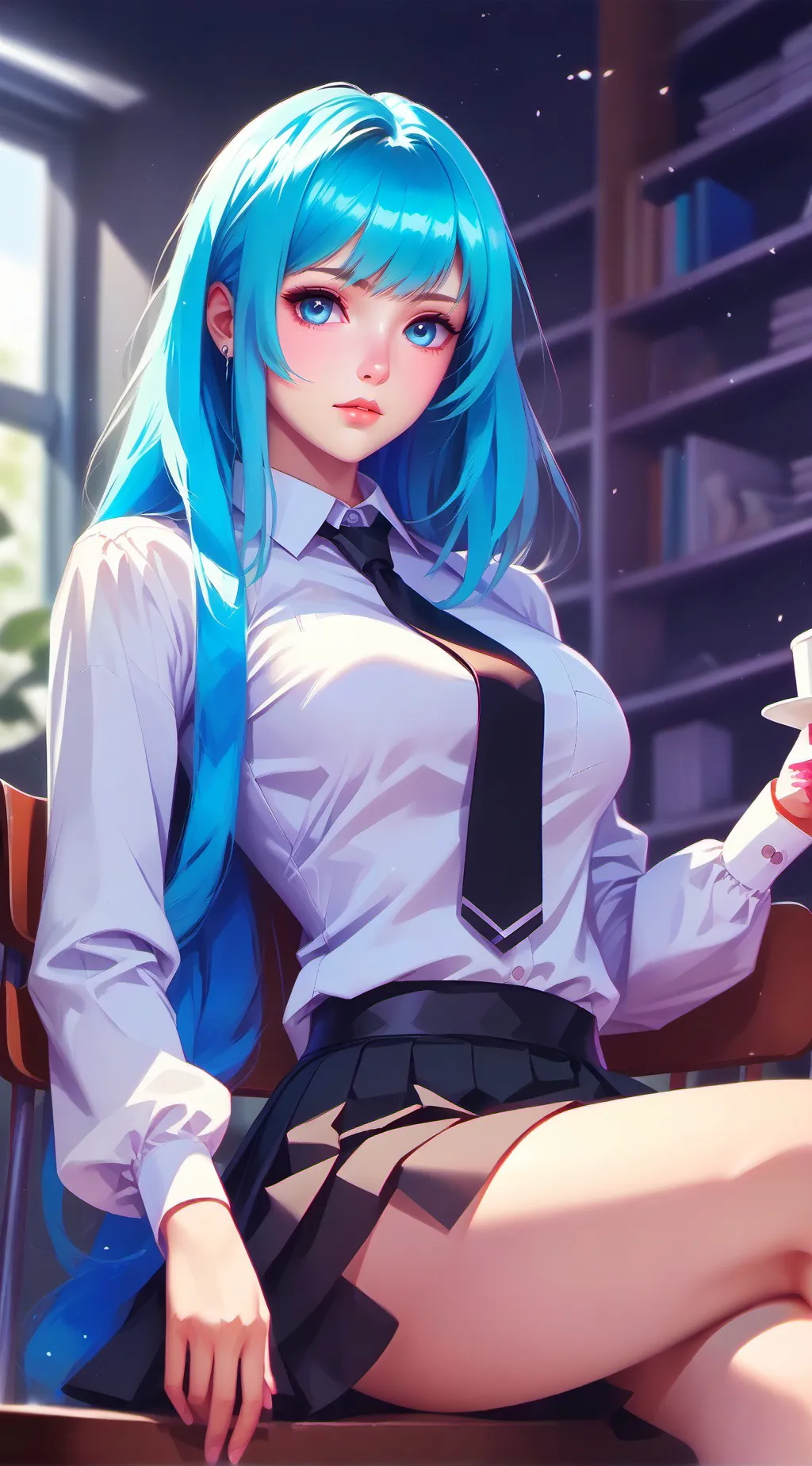 ai character: Azul background