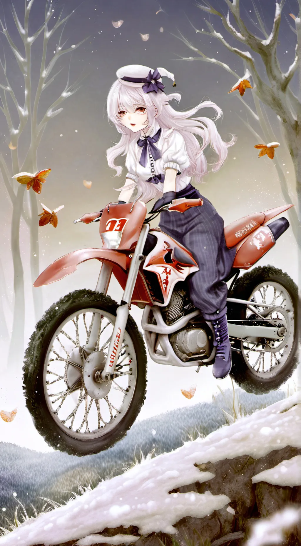 ai character: MotoGP girly background