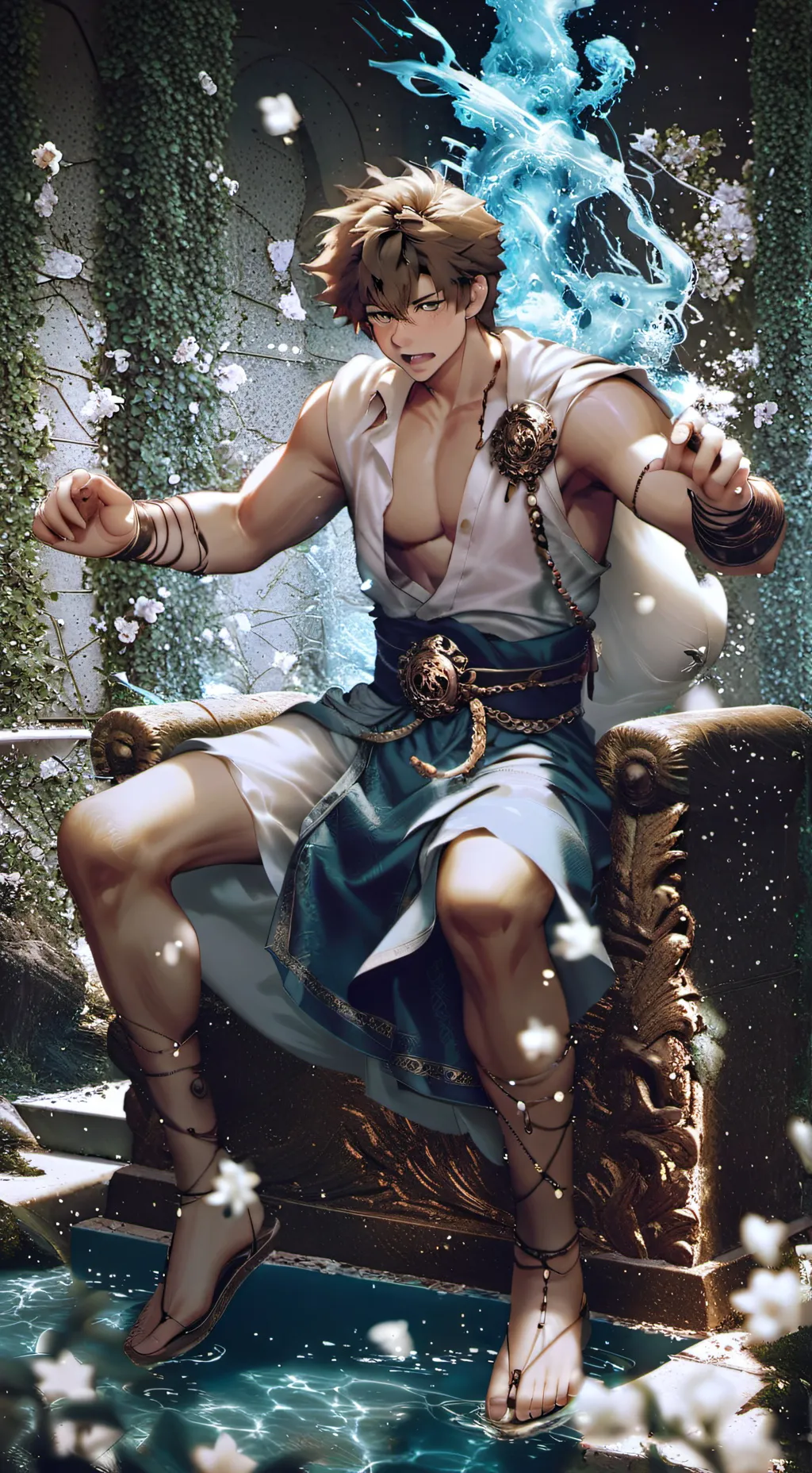 ai character: Zeus background